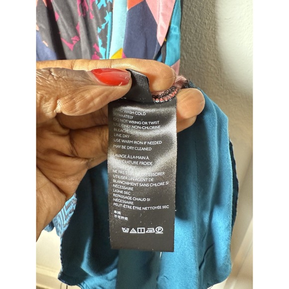 Anthropologie Gillian Abstract Shirtdress x Maeve Size Medium $150 - Picture 7 of 11